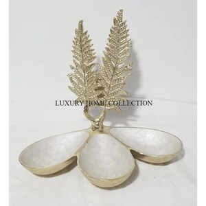 Intricate Antique-style Metal <b>Serving</b> <b>Bowls</b> with Bold Textures and One-of-a-kind Shapes for Elegant Gifting - Product Image 6