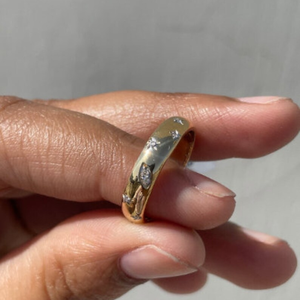 Anillo de boda de diamante en forma de mezcla genuino hecho a mano personalizado de fábrica, anillos de joyería fina de oro amarillo sólido de 18 quilates para mujeres y hombres - Product Image 2