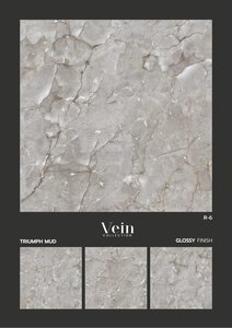 Baldosas interiores de porcelana gris brillante modernas de 600x600mm, aspecto de mármol esmaltado de Carrara completamente pulido para el hogar, la Oficina y el hotel - Product Image 5