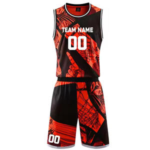 Uniforme de baloncesto cómodo de alta calidad en todos los tamaños y colores con logotipo personalizado, el mejor uniforme de baloncesto de tela suave - Product Image 3