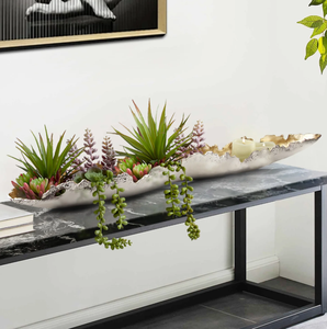 Bougeoir à plateau en métal personnalisé en laiton AK en argent fini plateau de grande taille pour décor de festival/occasion spéciale - Product Image 1