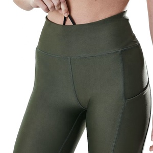 Hot Selling High Waist Scrunch Butt Sports <b>Leggings</b> for Women Customized High Quality Yoga Pants with Solid <b>Pattern</b> - Product Image 4