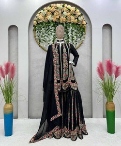 Costume de Salwar de mariage modeste pakistanais pour femmes islamiques avec beau coton Kameez et Dupatta pour fête musulmane de l'Aïd - Product Image 5