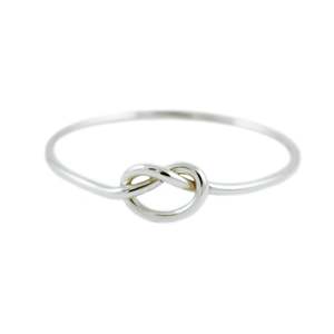 Nuevo diseño elegante, plata auténtica sólida, amor, corazón, nudo, diseño, promesa, anillos infinitos, joyería India para compromiso - Product Image 2
