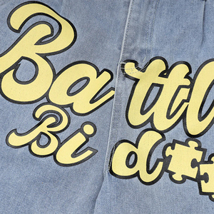 2026 en relieve Sun Faded Double Knee Denim Jeans para hombres OEM Fabricante Cargo Style Shorts con impresión digital moq bajo - Product Image 3