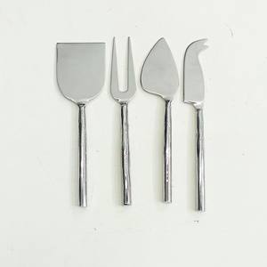 Hecho a mano en India, venta al por mayor, precio barato de fábrica, mango de diseño de lazo plateado, juego de herramientas de queso para restaurante, hogar, Hotel, uso - Product Image 5