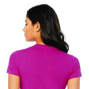 เสื้อยืดผู้หญิงผ้าสแปนเด็กซ์แขนสั้นระบายอากาศสีขาวล้วนผ้าคอตตอน95ขายส่งใหม่ล่าสุด - Product Image 5