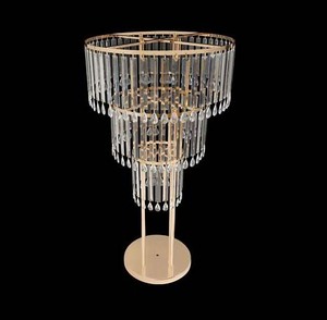 Top más vendido Ventas calientes Diseño moderno Decoración de la boda Soporte de metal de cristal Decoraciones de la boda Florero. - Product Image 1