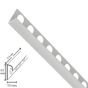 Barra di Protezione Rotonda in Metallo Opaco con Bordo Antiscivolo 2,6 Metri - Product Image 1