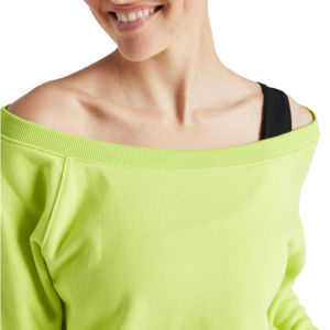 เสื้อสเวตเตอร์ผ้าฟลีซแขนยาวเปิดไหล่สำหรับผู้หญิง400แบบสวมหัวสีพื้นเสื้อเปิดไหล่สำหรับฤดูหนาวสินค้ามาใหม่2025 - Product Image 2