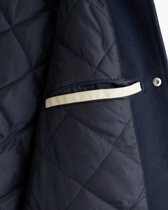 Chaqueta Universitaria de Lana con Bordado Chenille y Logotipo Personalizado de Alta Calidad para Hombre, Forro Acolchado, Chaqueta Universitaria de Lana con Letras para Invierno - Product Image 4