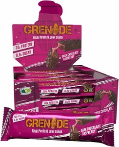 Barra de Proteína Gre'nade de Chocolate Negro y Frambuesa 12×60g - Product Image 5