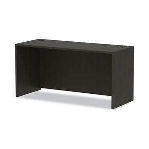 Alera ALEVA256024ES Organiseur de bureau sur pied de type Espresso, série Valencia, 59,13 po. X 23,63 pouces X 29,5 pouces Credenza Shell - Product Image 4