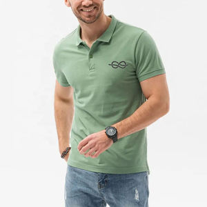 Men's Custom Made Summer Breathable Golf for Polo Shirt Wholesale Supplier Casual Jersey <b>Fabric</b> with Custom Logo Printing - Product Image 1