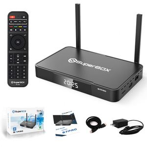Dispositivo Multimedia Inteligente Original SUPER BOX S7 PRO, 4GB de RAM, 32GB de ROM, Reproducción de 7 Días, EE. UU. Almacén con stock disponible - Product Image 1