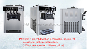 Máquina para hacer helados suaves de uso comercial 20-25L/H Máquina para hacer helados suaves de 3 sabores - Product Image 3