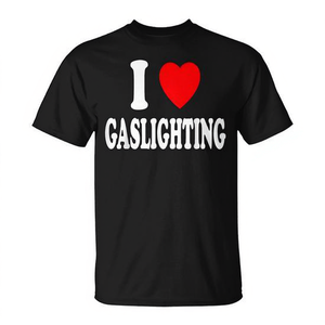T-shirt promotionnel noir pour hommes « I Love Gaslighting Sarcastic » - Product Image 2