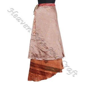 Vestido cruzado de seda de la India, estilo bohemio, multicolor, ropa de verano, moda cómoda, estilo Hippie, tamaño libre, mujeres gitanas, señoras - Product Image 1