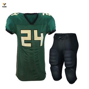 2024 nouveauté maillots de football respirants pour hommes pas cher en gros brodé uniformes de football américain hauts pour toute l'équipe - Product Image 1