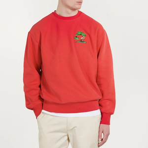 เสื้อสเวตเชิ้ตคอกลมผ้าฝ้ายพิมพ์ลายปักคุณภาพสูงสำหรับผู้ชาย รับผลิตแบบ ODM ขายส่งเสื้อสเวตเชิ้ตพื้นฐานงานปัก - Product Image 3