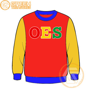 Commande personnalisée de l'étoile de l'Est sweat-shirt brodé en molleton de coton pull de haute qualité vêtements grecs OES sweat-shirts - Product Image 6