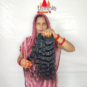 Sin procesar 100% fabrica onda profunda venta al por mayor color indio Temple Bundle procesamiento sin trenzar extensiones de cabello humano - Product Image 3