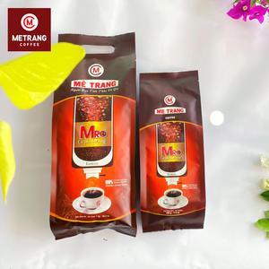Café en grains 100% Arabica torréfié moyen du Vietnam, goût amer, certifié HACCP HALAL, 500g emballé en sachet, torréfié MRO - Product Image 5
