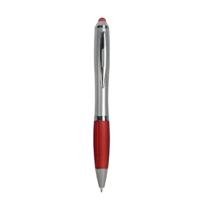 Personalized <b>Silver</b> Twist 16813 <b>Pen</b> with Grip Promotional Gadgets - Product Image 4