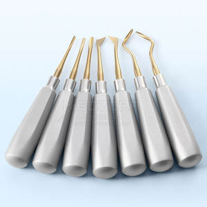 Kit complet d'élevateurs dentaires avec poignées ergonomiques en acier inoxydable, réutilisables et écologiques pour une extraction dentaire facile - Product Image 6