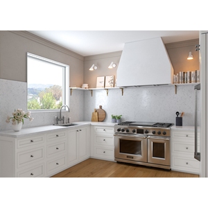 Custom Kitchen & Bathroom Vanity <b>Tops</b> Calacatta Quartz Stone Countertops Prefab Cut Carrara Calacata for Hotel Projects - Product Image 1