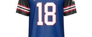 Maillot de football américain pour hommes |   T-shirt de joueur à manches courtes en maille respirante |   100% polyester |   Service OEM de personnalisation et d'impression d'équipements d'équipe - Product Image 6