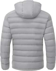 Chaqueta de Plumón Ecológica para Hombre 2025, de Secado Rápido, Transpirable, Personalizable, con Cuello Alto, Logotipo Frontal, Manga Larga, Invierno, Venta al Por Mayor - Product Image 1