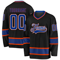 Maillots de hockey sur glace Everest personnalisés avec logo imprimé par transfert thermique, sublimation, 100% polyester, respirants, confortables, pour hommes adultes