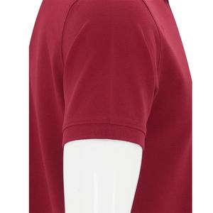 เสื้อโปโลแขนสั้นสำหรับผู้ชายเสื้อคอตตอนใส่สบายปักลายสีพื้นสำหรับฤดูร้อน - Product Image 3