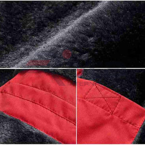 Gran oferta, chaqueta de invierno de talla grande para hombre, respetuosa con el medio ambiente, transpirable, a prueba de viento, impermeable, hecha con cuello levantado de lona de poliéster para - Product Image 6