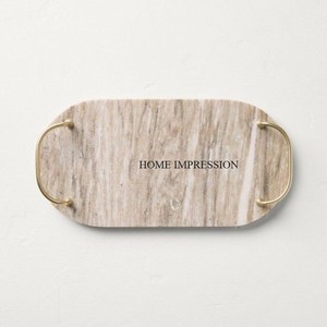 Rectangle <b>White</b> Marble Non-Toxic Modern Food Serving Tray High Demanded New Arrival Custom Size Table <b>Top</b> Decor Party Use - Product Image 3