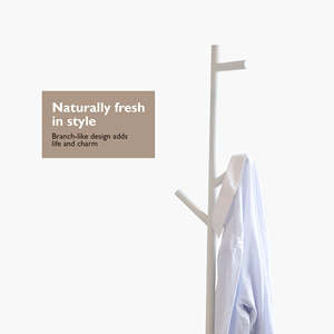 Crochet vertical multi-crochets en métal pour arbre à vêtements Revêtement en poudre Base en acier robuste Installation facile - Product Image 4