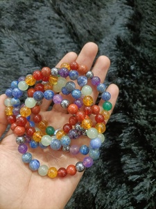 Natural 7 Chakra <b>Bracelet</b> Rainbow Gemstone Beaded <b>Bracelet</b> <b>Healing</b> Crystal Energy Yoga Jewelry Wholesale Factory Supply - Product Image 5