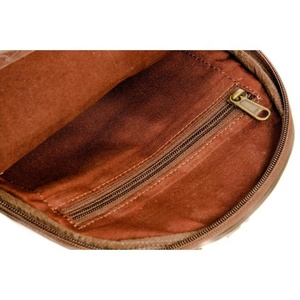 Crunch Leather Backpack Brown Leather Bags School Bag Handmade Genuine Leather Unisex Backpack Rucksack Bag - Product Image 5