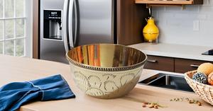 Handmade Medium Size Brass Mixing Bowl Polished for Kitchen Serving & <b>Decorative</b> Purpose for Salad <b>Egg</b> Candy Display - Product Image 3
