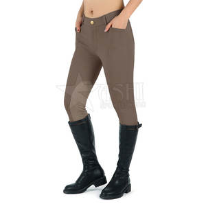 Mallas de montar a caballo para mujer ajustadas personalizadas de alta calidad con asiento de silicona por sublimación, calzones de suministro directo de fábrica - Product Image 4