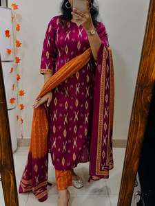 High Quality Long Kurti Set for <b>Women</b> Traditional Ethnic Festival Wear Suit Comfortable Fabric Factory Direct Manufacturer - Product Image 4