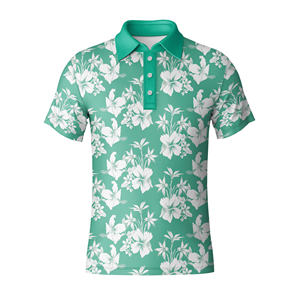 Camiseta de golf de secado rápido antiarrugas de poliéster LICRA para hombre al por mayor OEM - Product Image 4