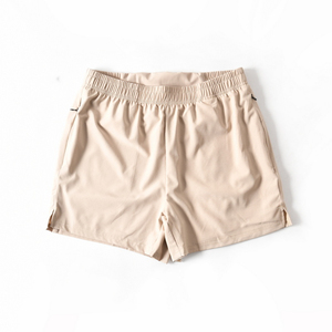 Shorts de sport pour homme personnalisés, tricotés, séchage rapide, taille moyenne, décontractés, course à pied, respirants, nylon/spandex uni - Product Image 4