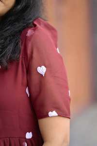 เหมาะสำหรับใส่ในฤดูร้อน ลายหัวใจสวยงามทั่วทั้งชุด - Product Image 3