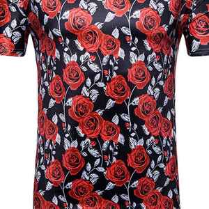 Camiseta de Alta Visibilidad 100% Algodón Sublimada para Hombre, Corte Holgado, Estampada, Única, Última Moda - Product Image 5