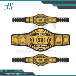 Cinturón de Campeonato Estilo UFC al por Mayor, Equipo de Entrenamiento Personalizado Premium, Fabricante de Cinturones de Título de Lucha Personalizables OEM ODM - Product Image 4