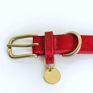 Collier pour Chien en Cuir PU de Couleur Unie Marque de Luxe Accessoires Réglables pour Chien Grossiste Meilleur Prix - Product Image 4