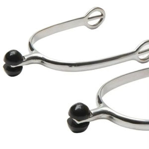 2025 nuevas espuelas inglesas de Color personalizado para tachuela de caballo estilo occidental ecuestre Logotipo de venta completo espuelas de montar con logotipo personalizado - Product Image 6