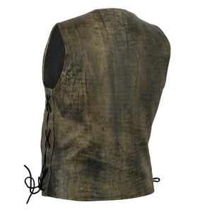 เสื้อกั๊ก/แจ็คเก็ตหนังสไตล์ฮาร์เลย์สำหรับนักขี่มอเตอร์ไซค์จากออสเตรเลีย ผู้ผลิตโดยตรงจากโรงงานสำหรับทีมมอเตอร์ไซค์ - Product Image 5